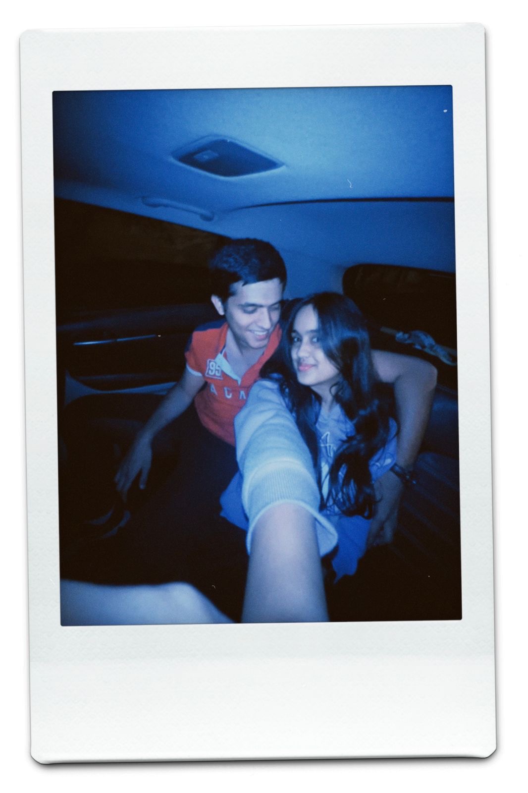 Polaroid couch cuddles