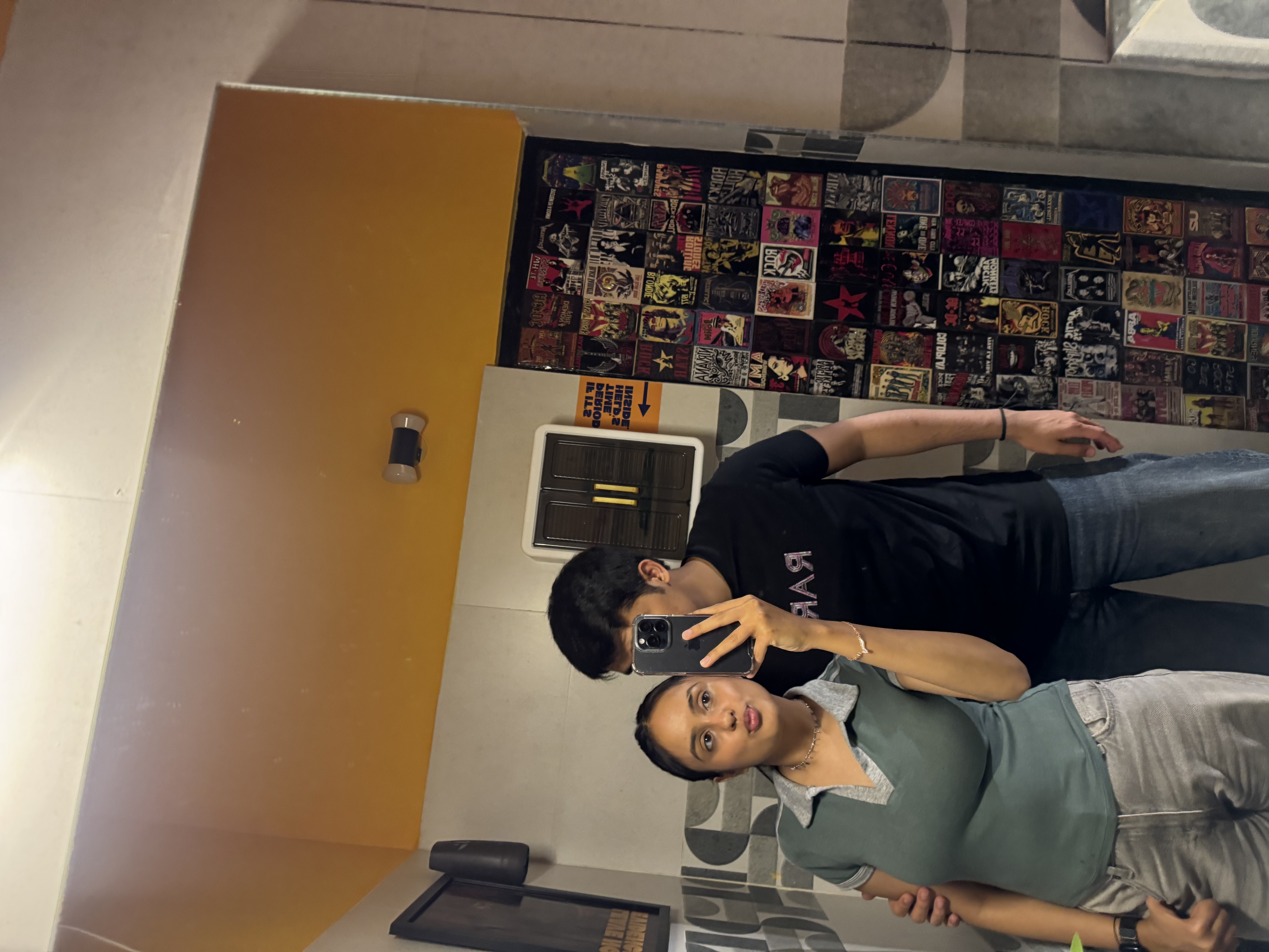 Room mirror selfie